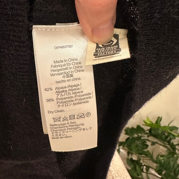 Madewell Charcoal Alpaca Blend Fuzzy Shoulder Detail Sweater XS - Picture 5 of 5